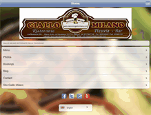 Tablet Screenshot of giallomilano.restaurantappengines.com